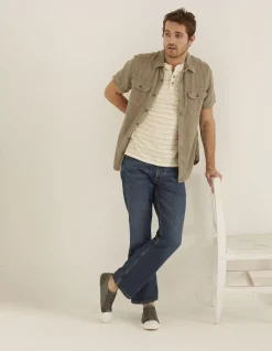 FatFace Bootcut Mid Wash Jeans|Men Jeans