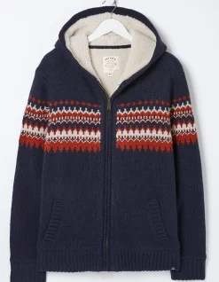 FatFace Borg Lined Fairisle Hoodie|Men View All