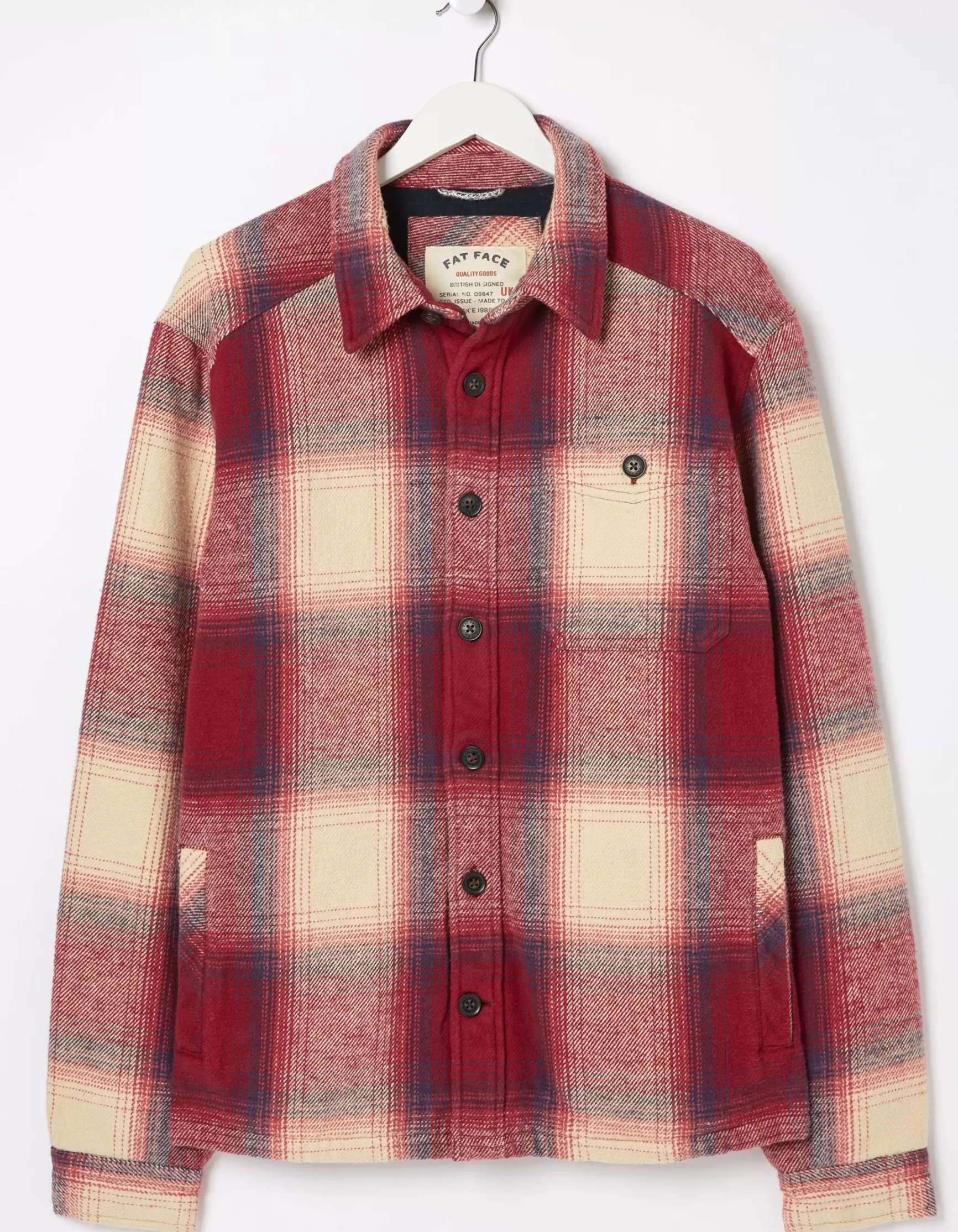 FatFace Boulby Check Overshirt|Men View All