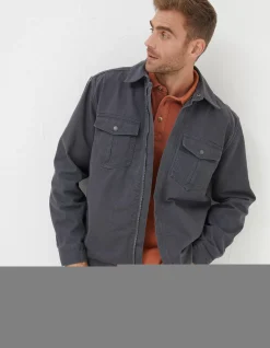 FatFace Bowd Zip Front Overshirt|Men View All
