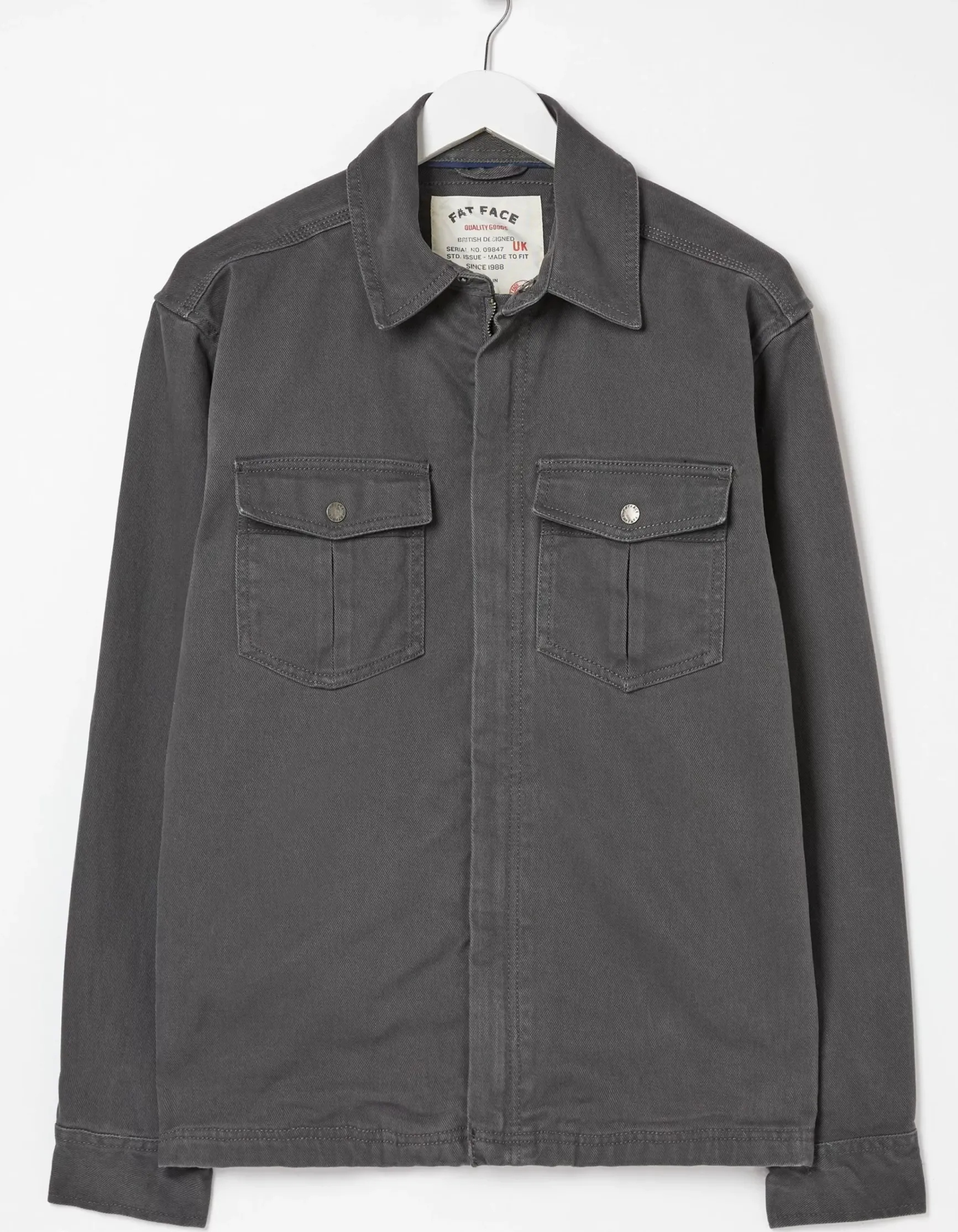 FatFace Bowd Zip Front Overshirt|Men View All
