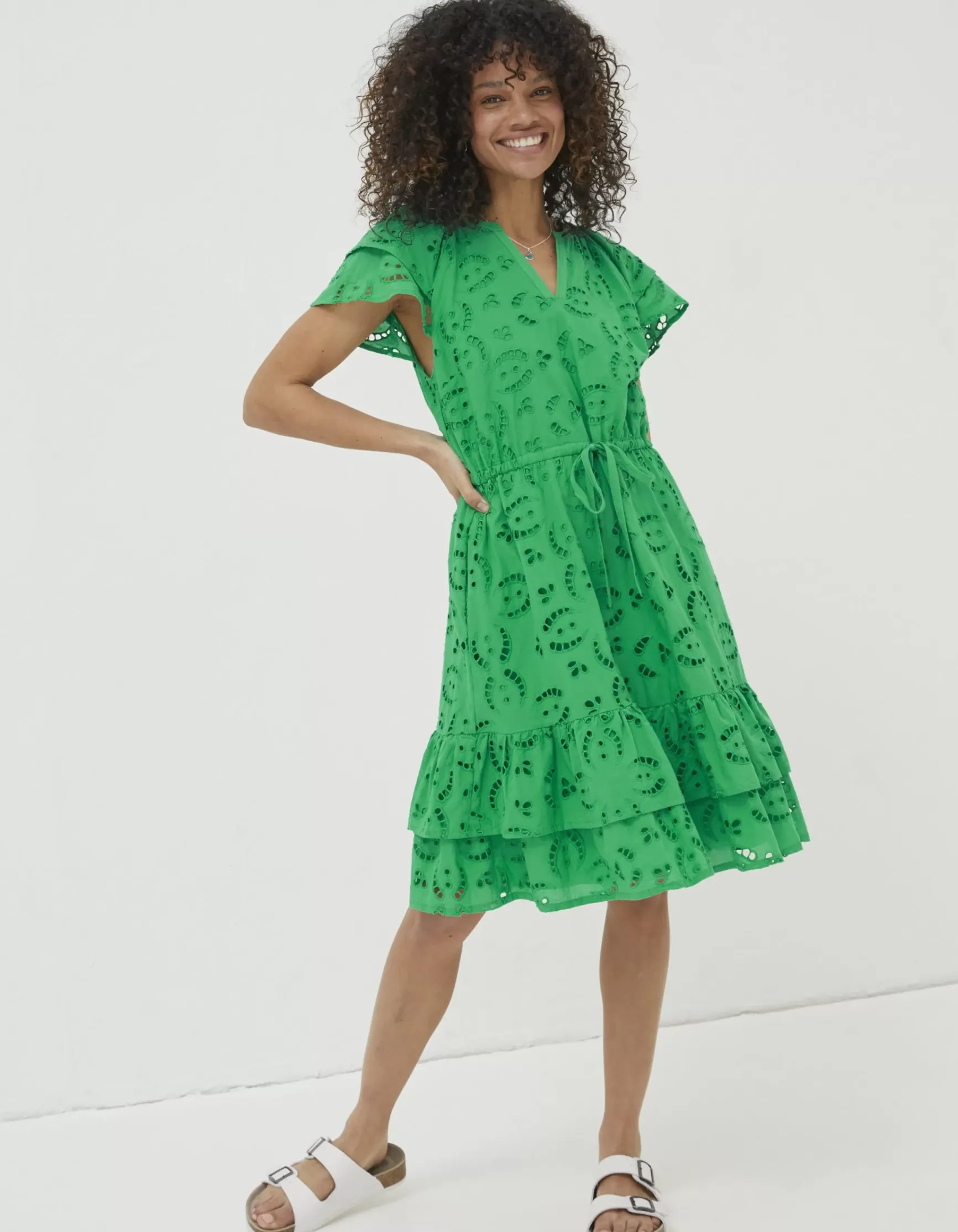 FatFace Brady Broderie Dress|Women Dresses