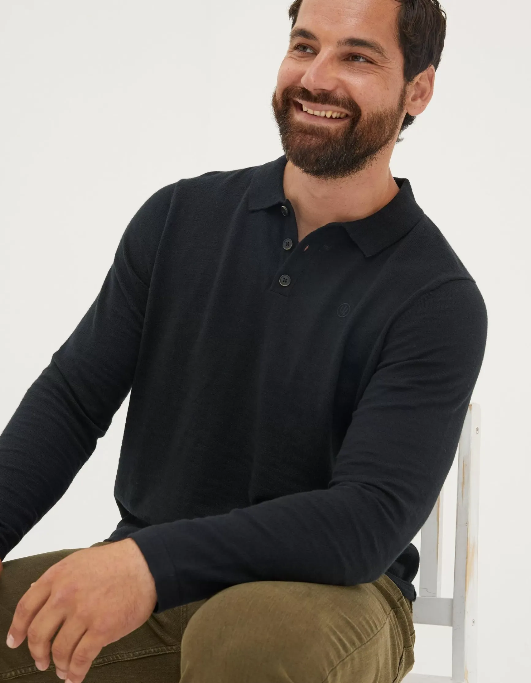 FatFace Braunton Collared Jumper|Men Knitwear
