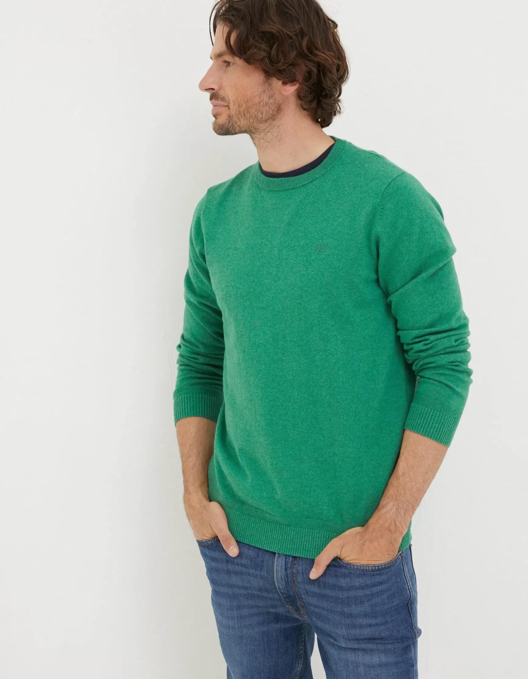 FatFace Braunton Crew Jumper|Men Knitwear