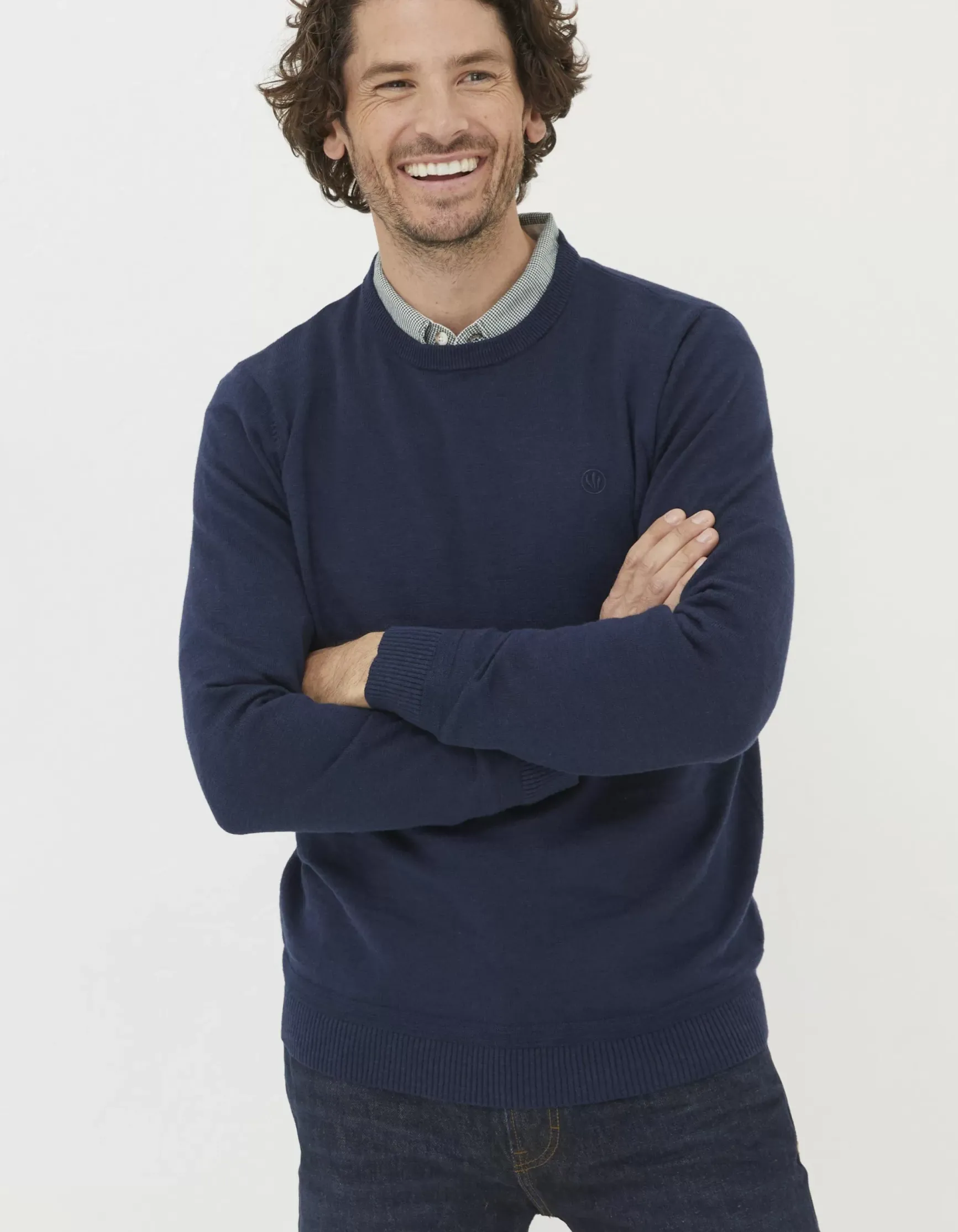 FatFace Braunton Crew Jumper|Men Knitwear