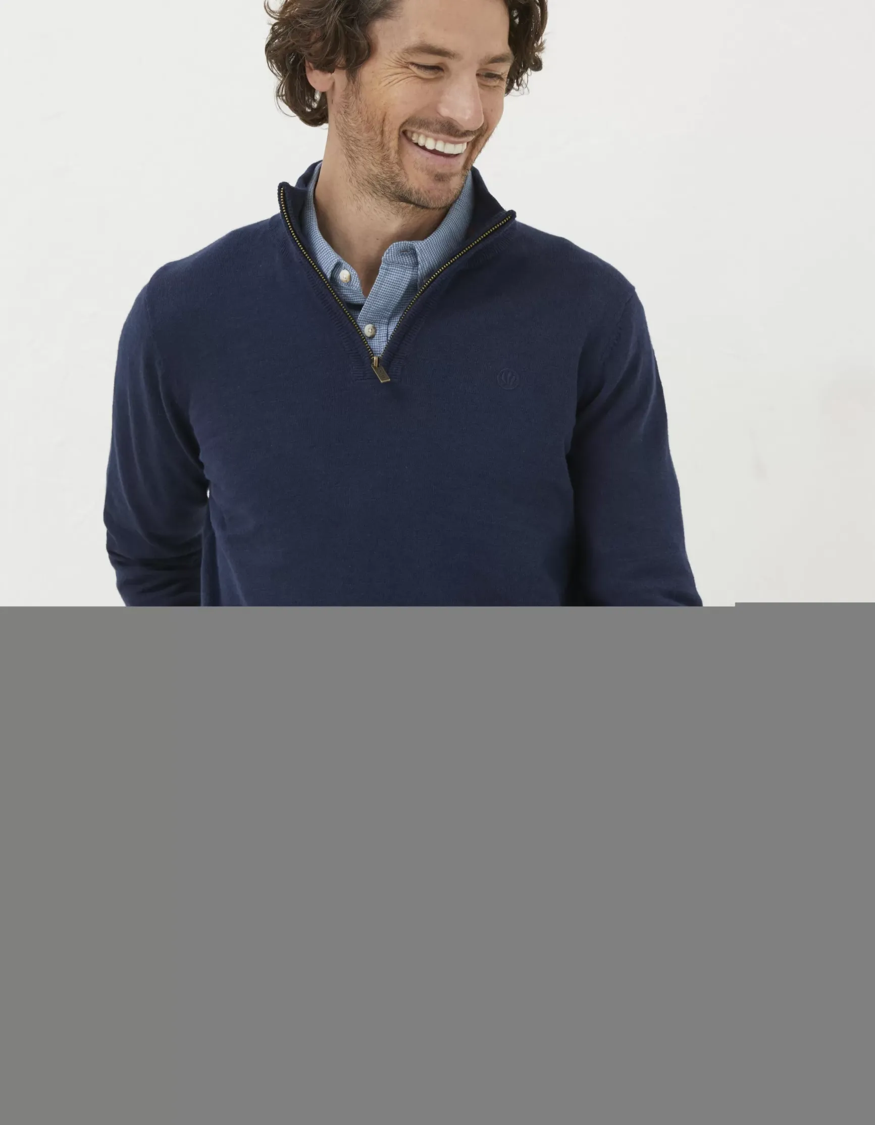 FatFace Braunton Half Neck Jumper|Men Knitwear