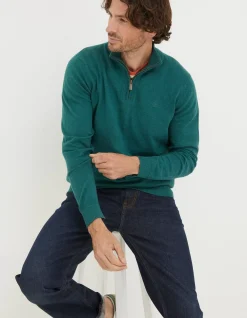 FatFace Braunton Half Neck Jumper|Men Knitwear