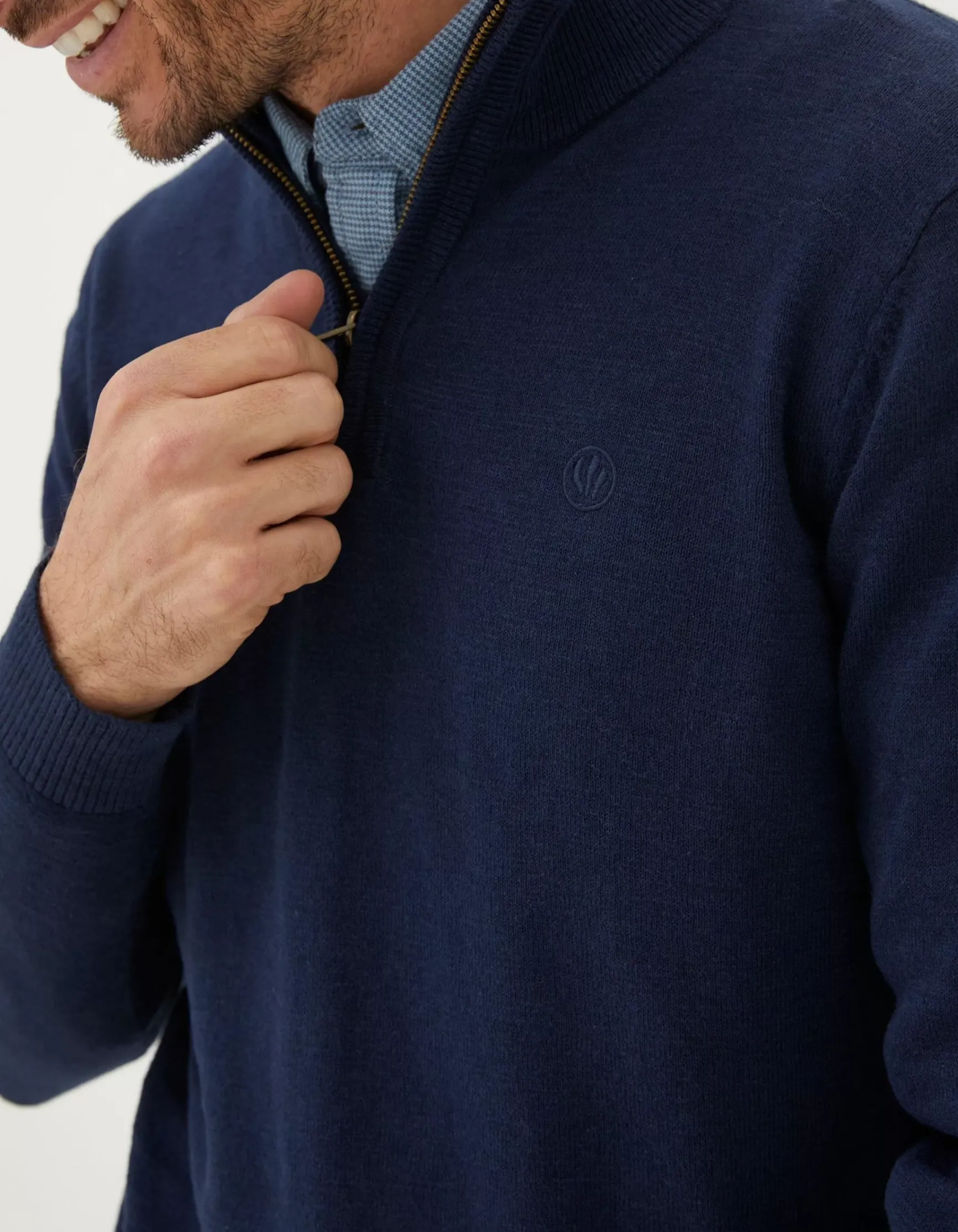 FatFace Braunton Half Neck Jumper|Men Knitwear