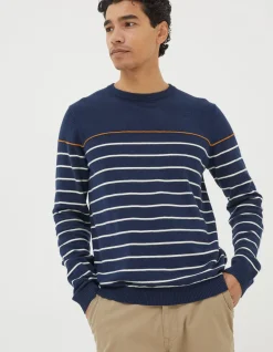 FatFace Braunton Stripe Crew Jumper|Men View All