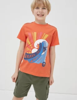 FatFace Brave The Waves Graphic T-Shirt|Boys View All
