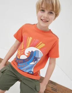 FatFace Brave The Waves Graphic T-Shirt|Boys View All