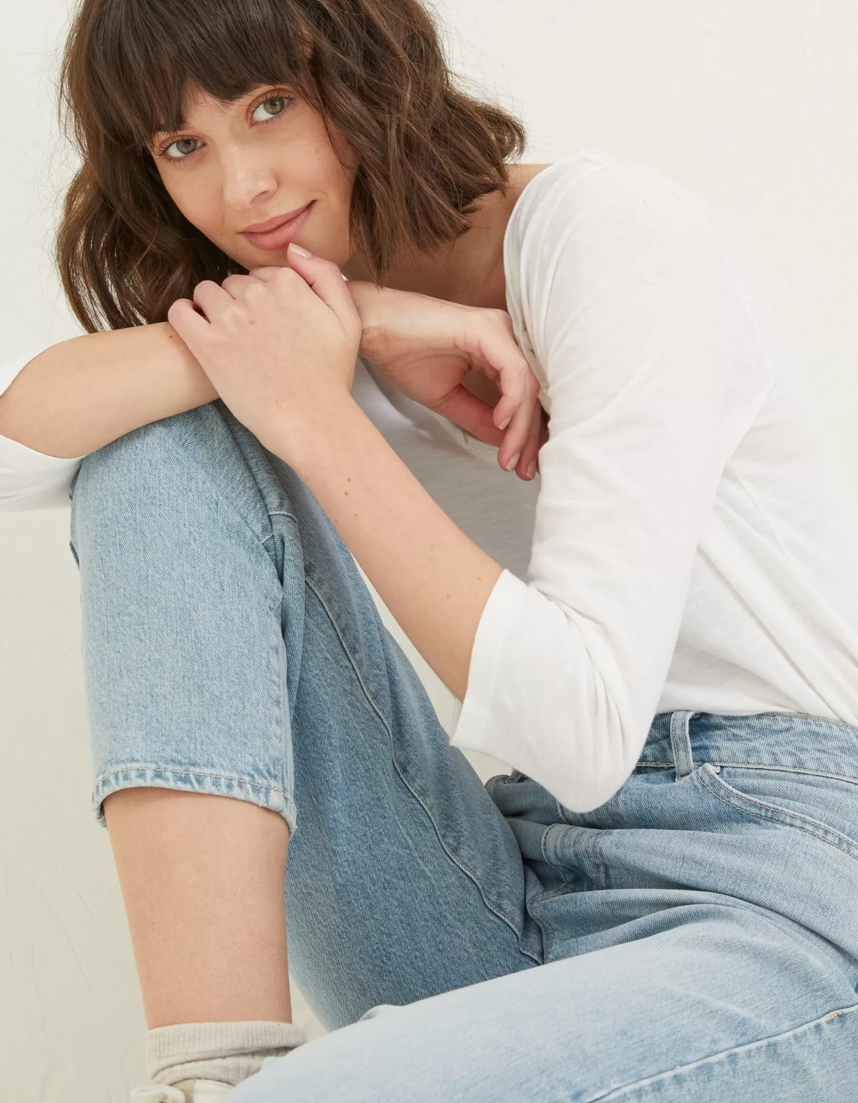 FatFace Bray Barrel Comfort Stretch Jeans|Women Jeans & Dungarees