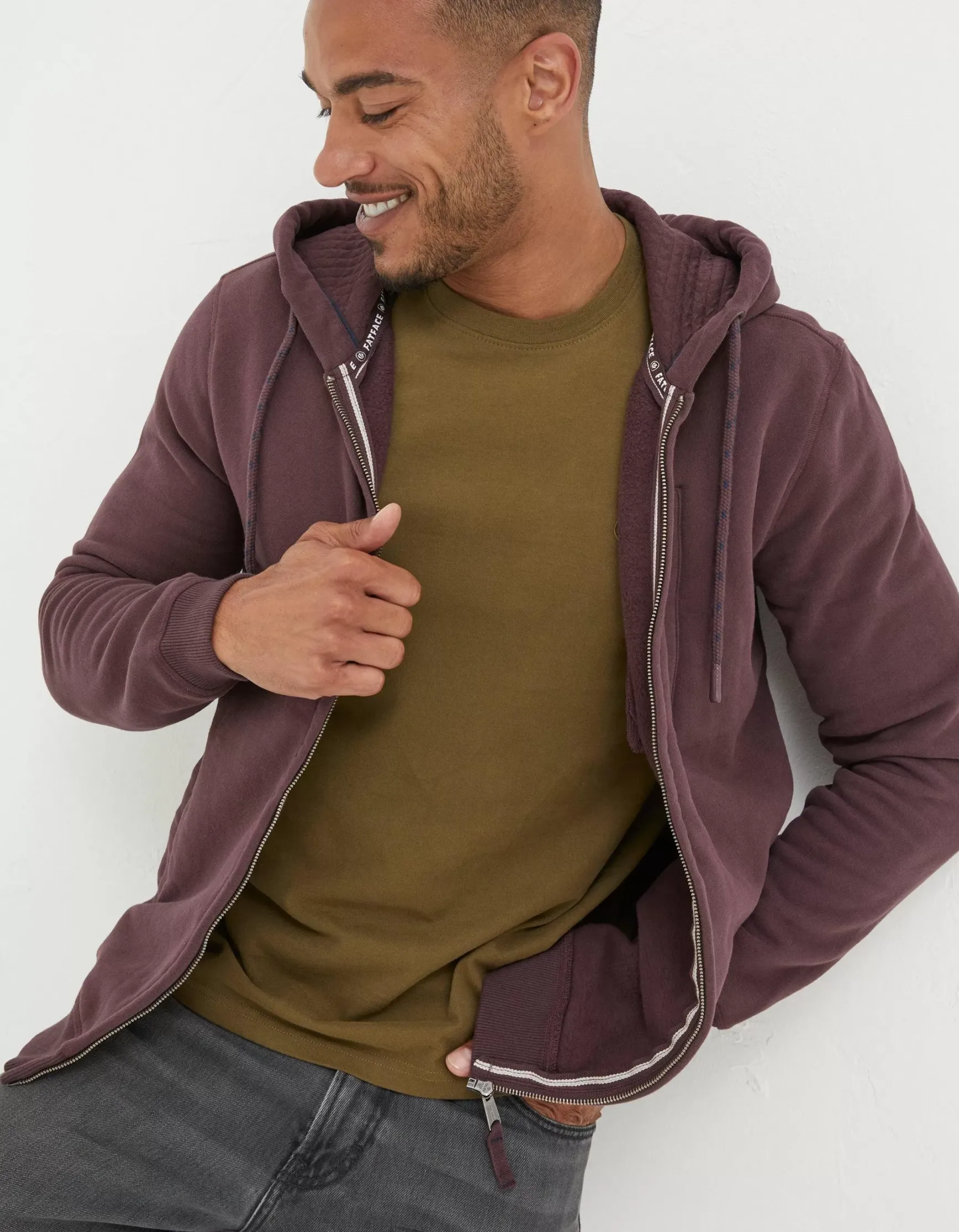 FatFace Brooke Zip Through Hoodie|Men Sweatshirts & Hoodies