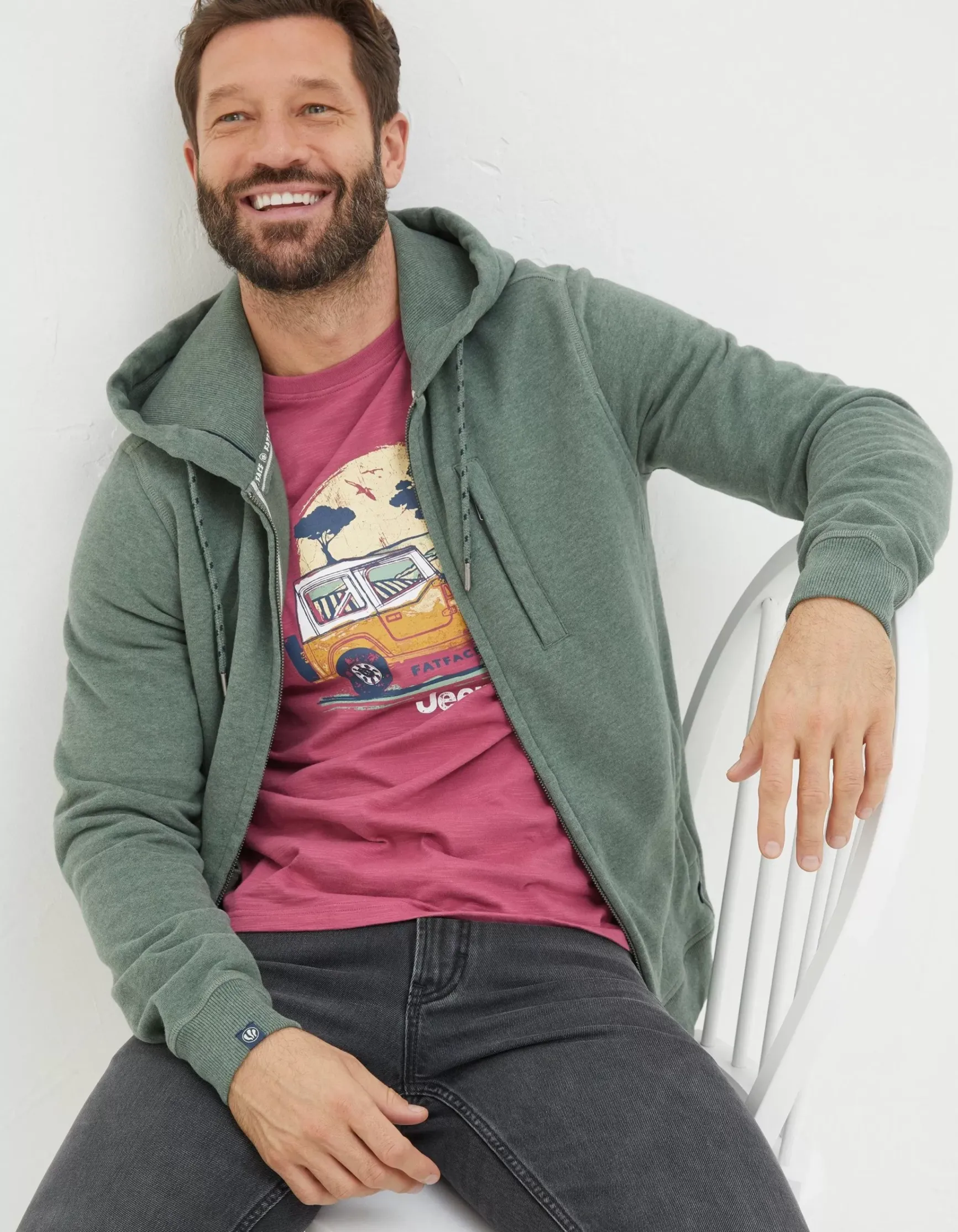 FatFace Brooke Zip Through Hoodie|Men View All