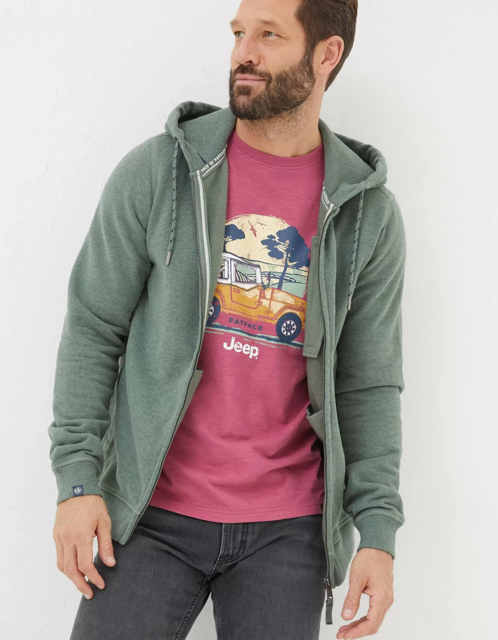 FatFace Brooke Zip Through Hoodie|Men View All