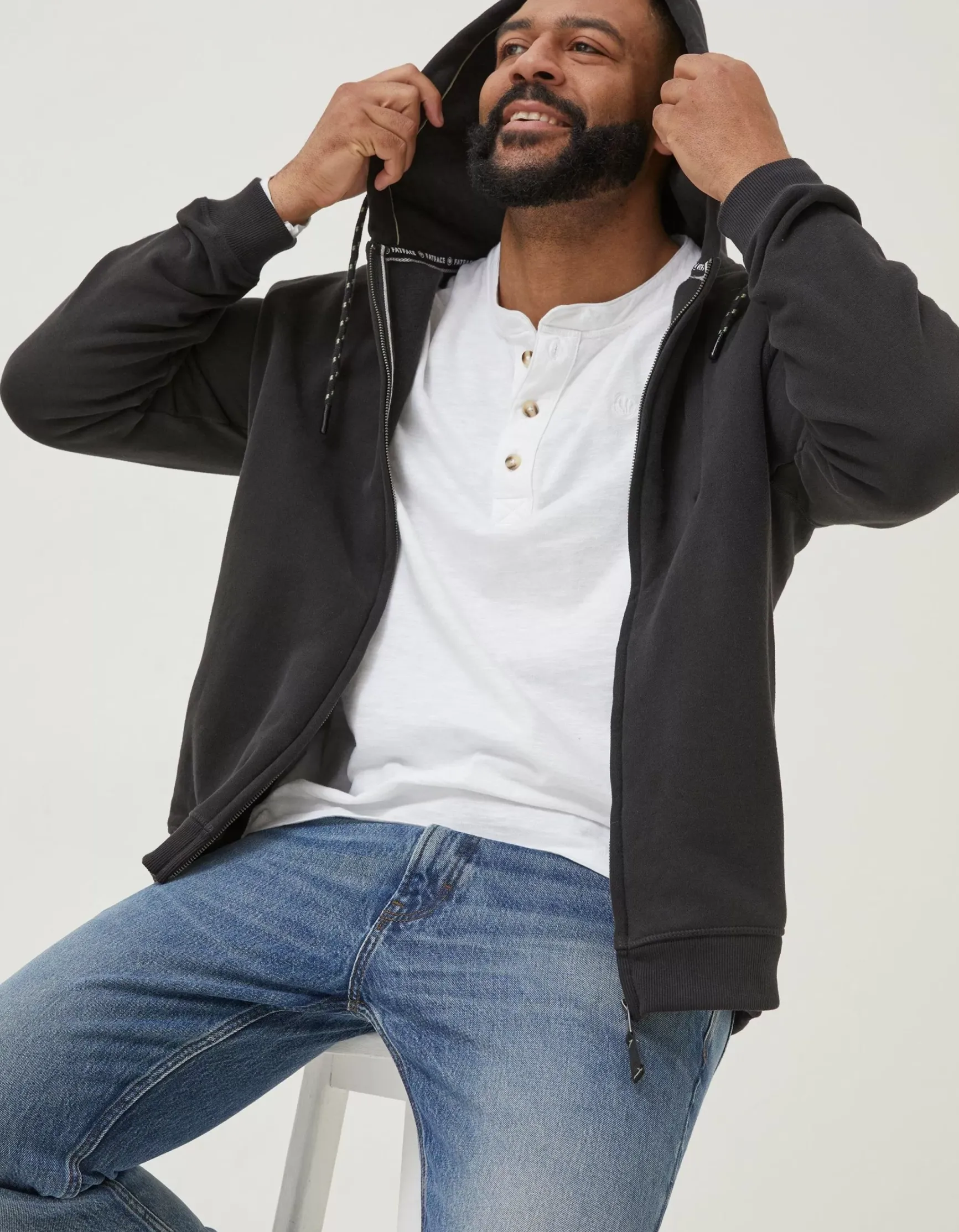 FatFace Brooke Zip Through Hoodie|Men Sweatshirts & Hoodies