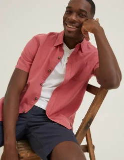 FatFace Bugle Linen Cotton Shirt|Men Shirts