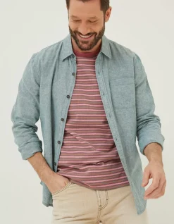 FatFace Bugle Linen Cotton Shirt|Men Shirts