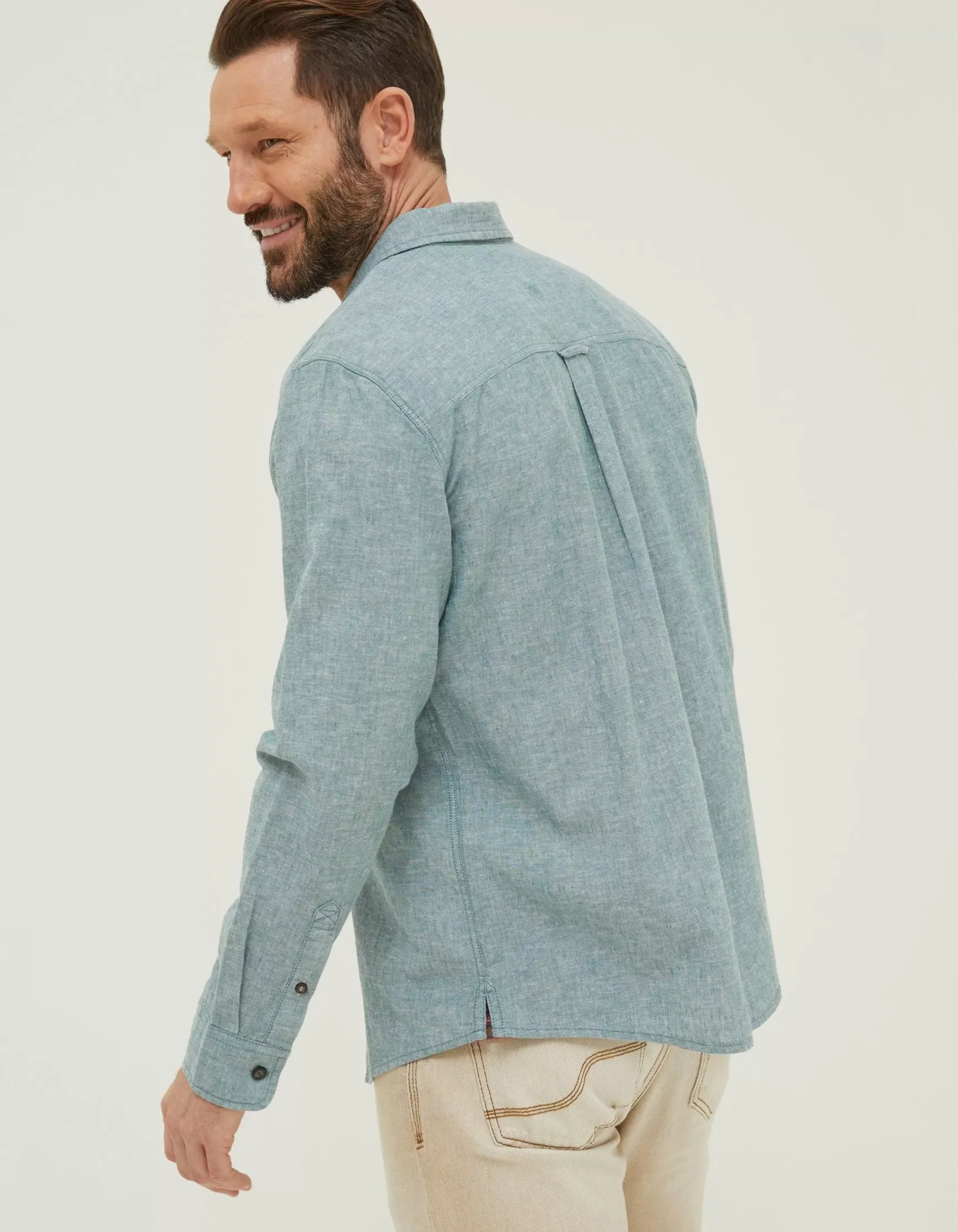 FatFace Bugle Linen Cotton Shirt|Men Shirts