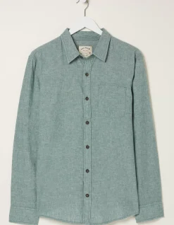 FatFace Bugle Linen Cotton Shirt|Men Shirts