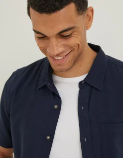 FatFace Bugle Linen Cotton Shirt|Men Shirts