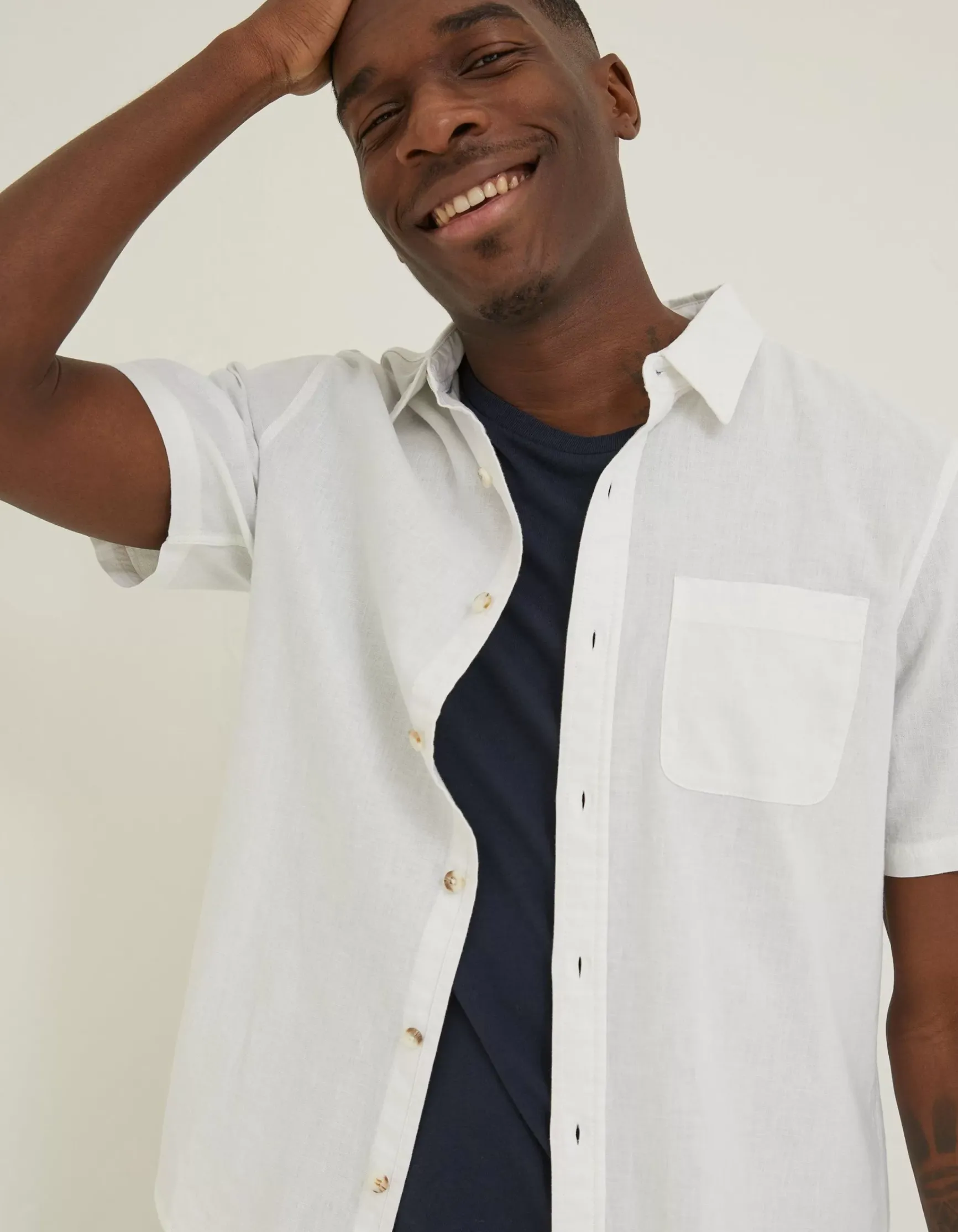 FatFace Bugle Linen Cotton Shirt|Men Shirts