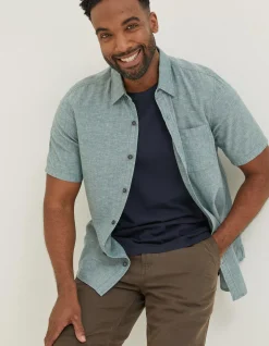 FatFace Bugle Linen Cotton Shirt|Men Shirts