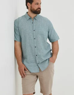 FatFace Bugle Linen Cotton Shirt|Men Shirts