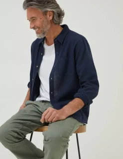 FatFace Bugle Linen Cotton Shirt|Men Shirts