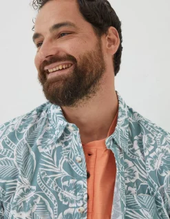 FatFace Bugle Palm Print Shirt|Men Shirts