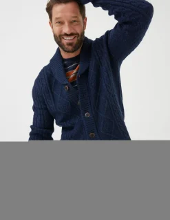 FatFace Calder Cable Cardigan|Men Knitwear
