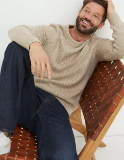 FatFace Calder Cable Crew Jumper|Men Nightwear & Pyjamas