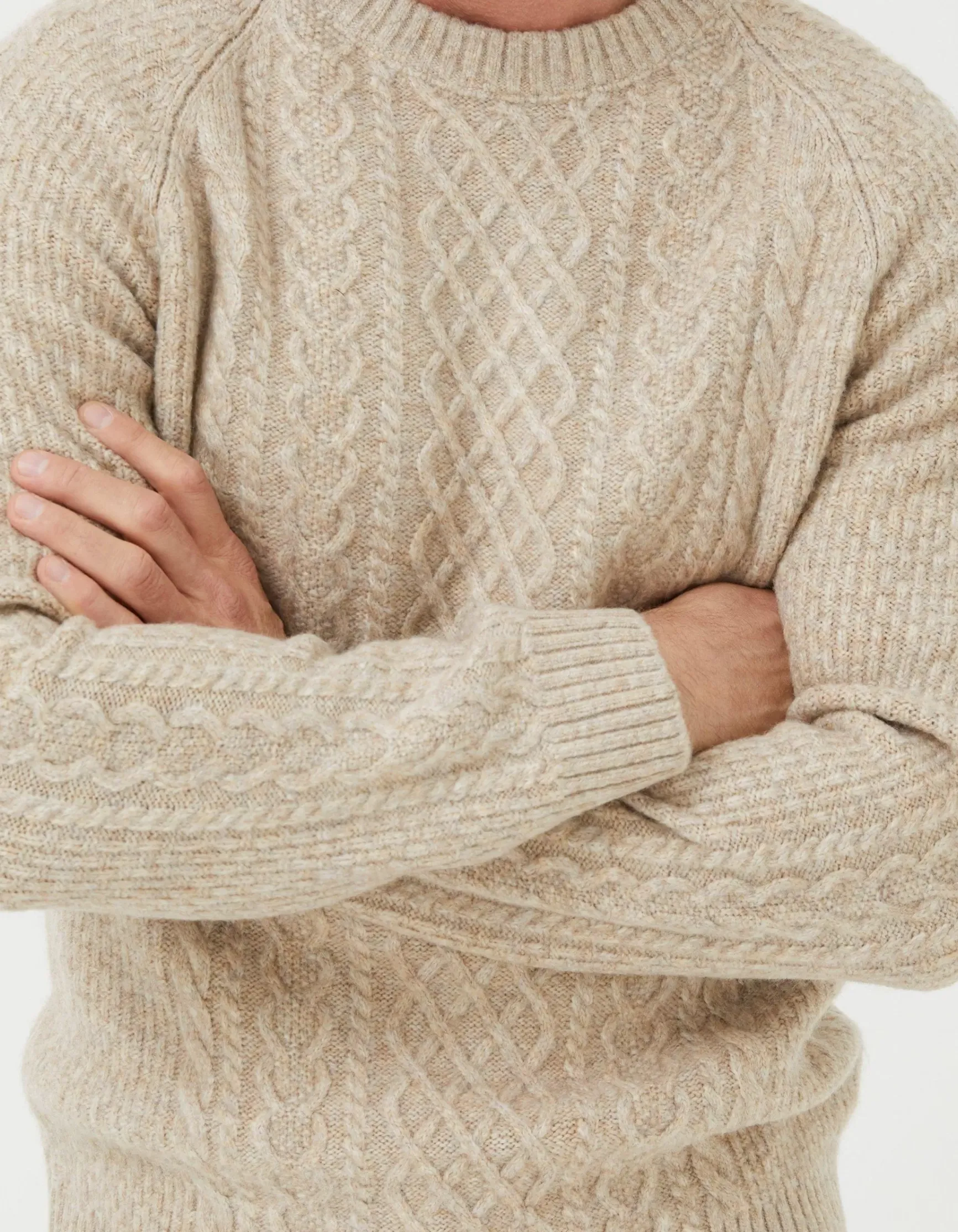 FatFace Calder Cable Crew Jumper|Men Nightwear & Pyjamas