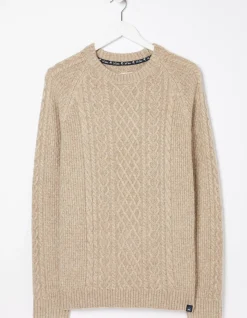 FatFace Calder Cable Crew Jumper|Men Nightwear & Pyjamas