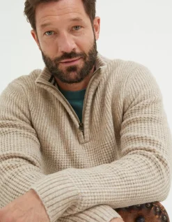 FatFace Calder Half Neck Jumper|Men Knitwear