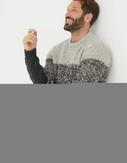 FatFace Calder Ombre Crew Neck Jumper|Men Knitwear