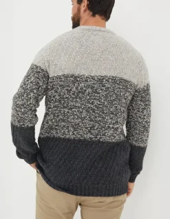 FatFace Calder Ombre Crew Neck Jumper|Men Knitwear