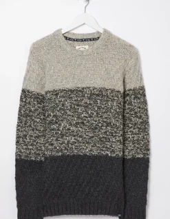 FatFace Calder Ombre Crew Neck Jumper|Men Knitwear