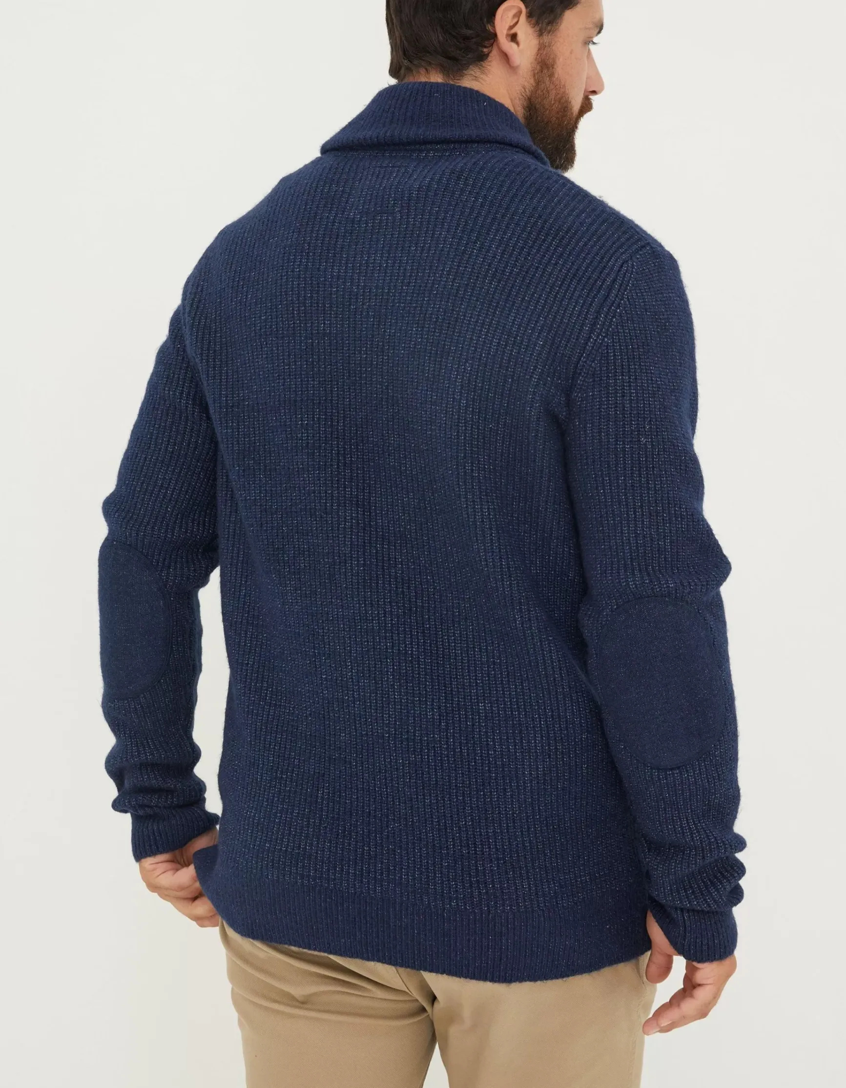 FatFace Calder Shawl Neck Jumper|Men Knitwear