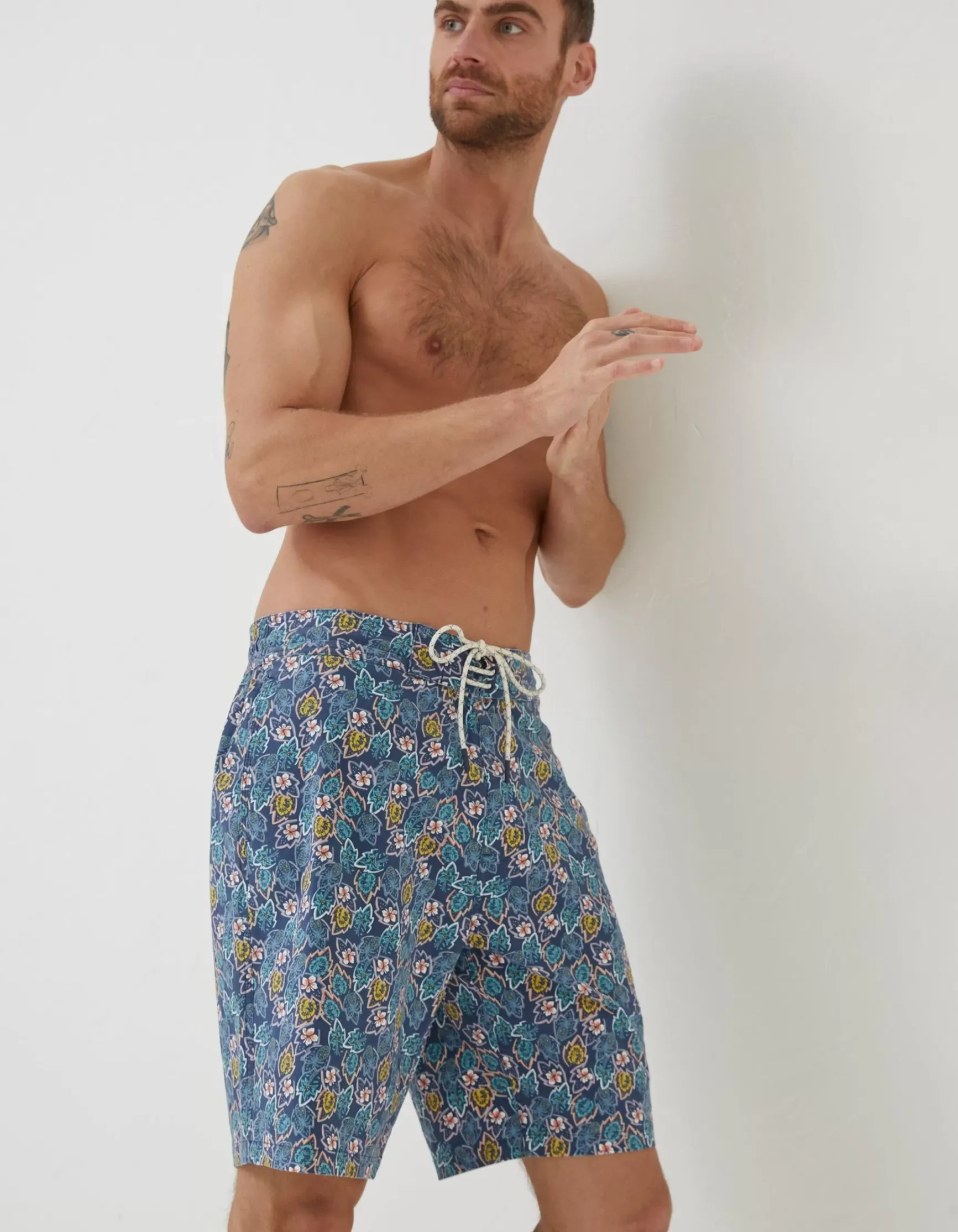FatFace Camber Pineapple Swim Shorts|Men Swimwear
