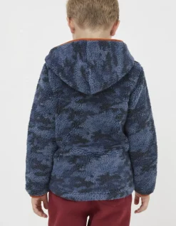 FatFace Camo Fleece Zip Up Hoodie|Boys View All