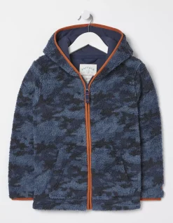 FatFace Camo Fleece Zip Up Hoodie|Boys View All