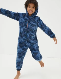 FatFace Camo Onesie|Boys Nightwear & Loungewear