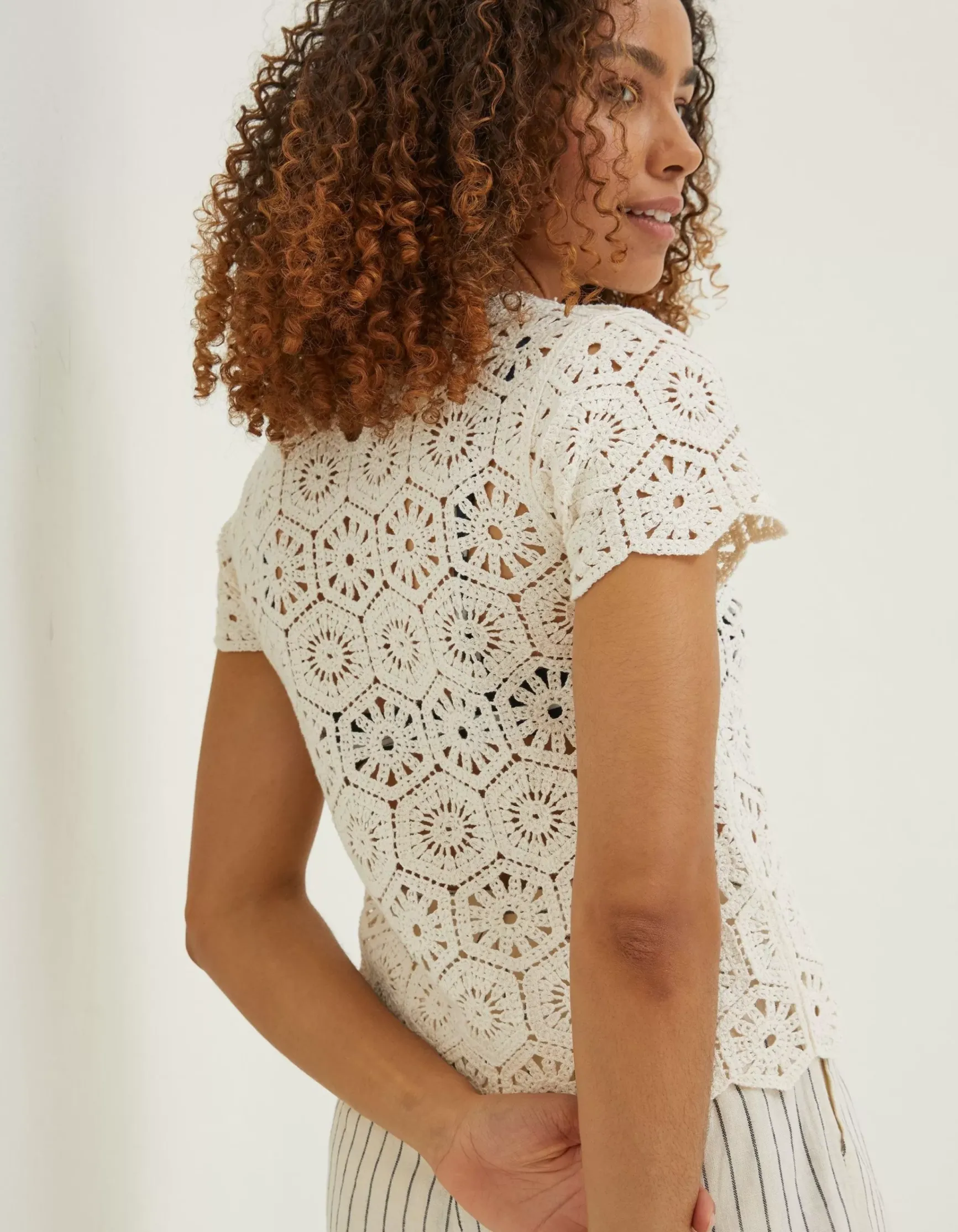 FatFace Carrie Crochet Top|Women Knitwear