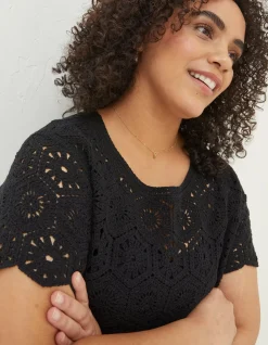 FatFace Carrie Crochet Top|Women Knitwear