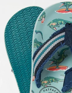 FatFace Carter Crocodile Flip Flops|Boys View All