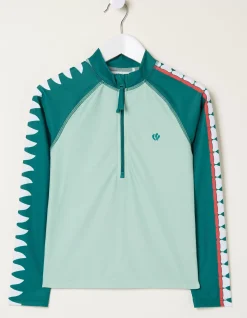 FatFace Carter Crocodile Rash Vest|Boys View All