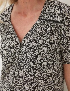 FatFace Cassidy Mono Vines Tunic|Women Shirts & Blouses