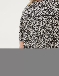 FatFace Cassidy Mono Vines Tunic|Women Shirts & Blouses