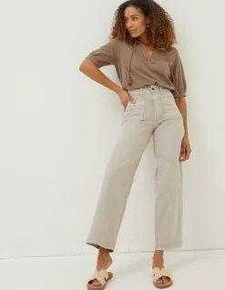 FatFace Cassie Wide Leg Jeans|Women Jeans & Dungarees